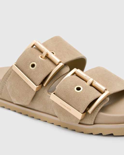 AllSaints – Sian – Beiga sandaler i läder, 2 av 4