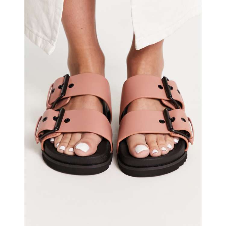 AllSaints Sian leather sandals in pink