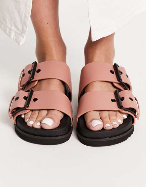 AllSaints - Sian - Leren sandalen in roze