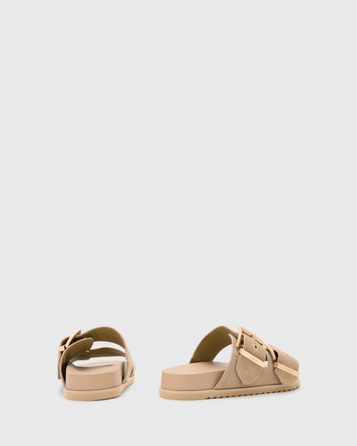 AllSaints - Sian - Leren sandalen in zandkleur, 4 van 4