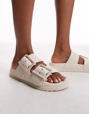 Allsaints Sian Rubber Sandals In White