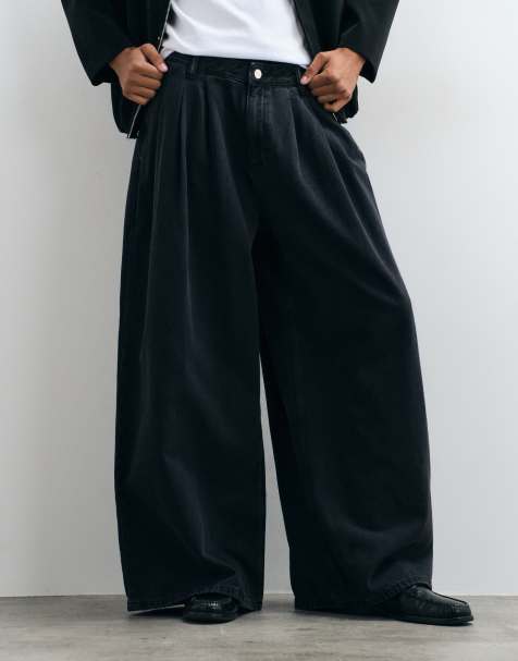 AllSaints Sid opsmøgede denimjeans i mørkeblå vask - view 1