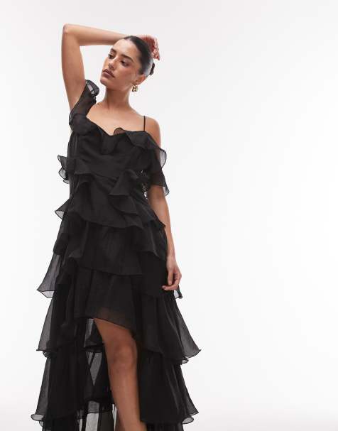 Allsaints sierra dress in black