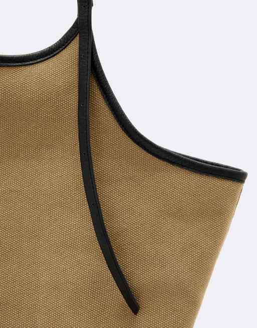 AllSaints Siloh Canvas Overspill in Sandbraun, 5 von 5