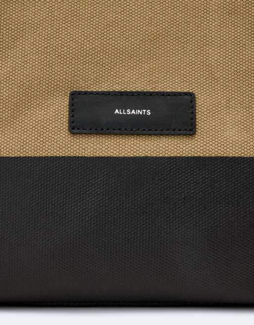 AllSaints Siloh cnvs overspill en marron sable, 2 de 5