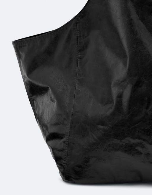 AllSaints Siloh East-West-Tote in Schwarz, 3 von 4