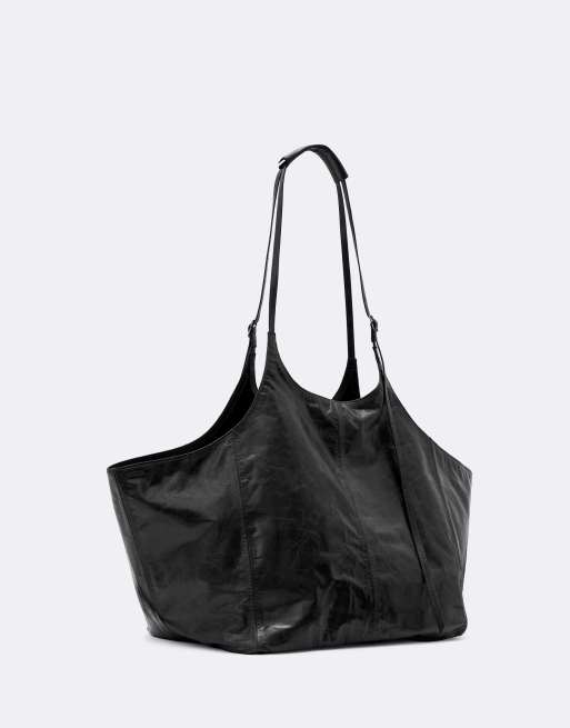 AllSaints Siloh East-West-Tote in Schwarz, 4 von 4