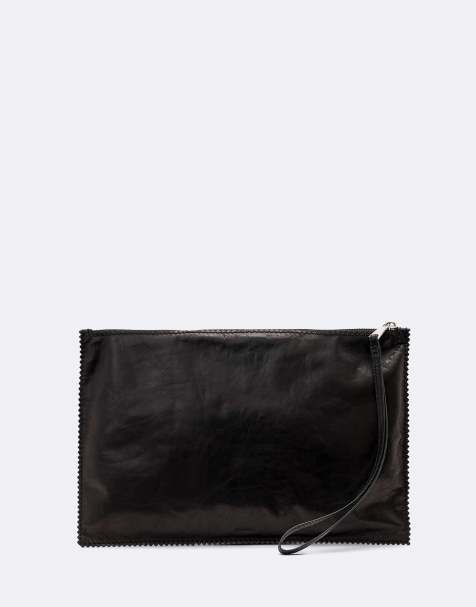 AllSaints Siloh grote pouch in zwart - view 1