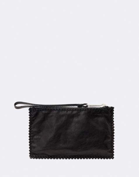 AllSaints Siloh mini pouch in zwart - view 1