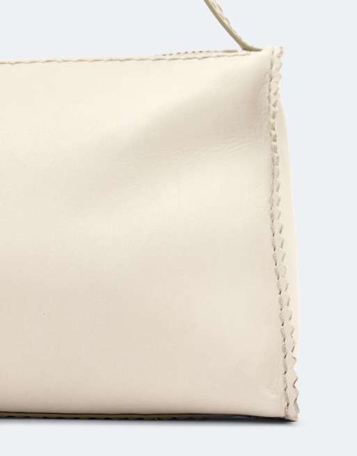 AllSaints Siloh sac porté épaule en blanc antique, 2 de 4