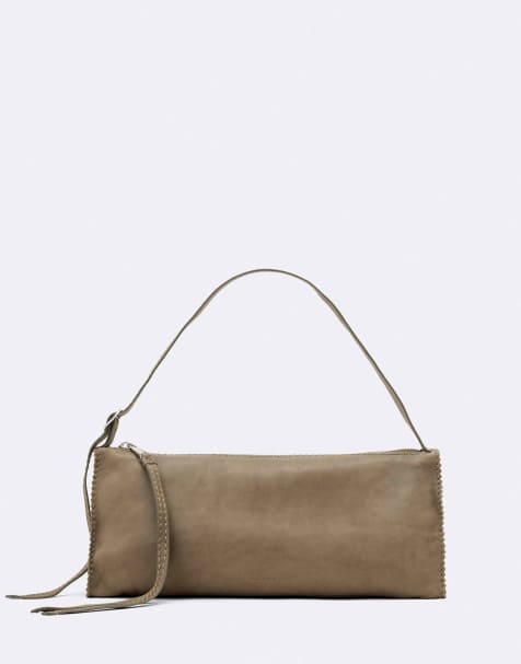 AllSaints Siloh schoudertas in misty grey - view 1