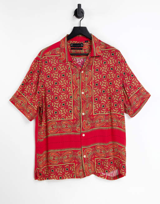 Camicia hot sale bandana rossa