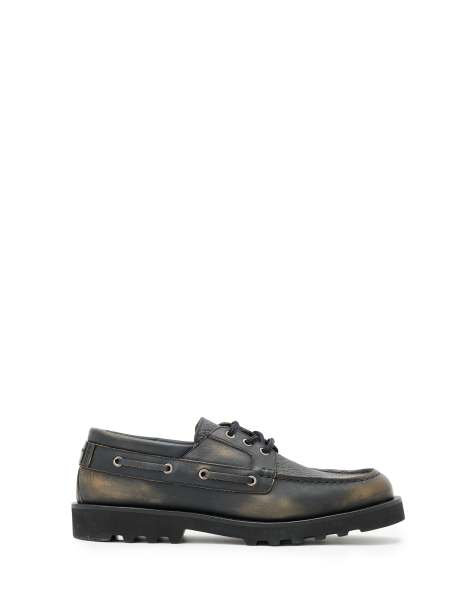 AllSaints – Skiff – Schuhe in Schwarz/Braun - view 1