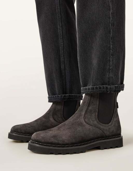AllSaints - Skiff - Stivaletti Chelsea grigi, 4 di 4