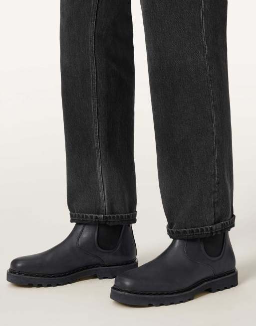 AllSaints – Skiff – Svarta chelseaboots, 4 av 4
