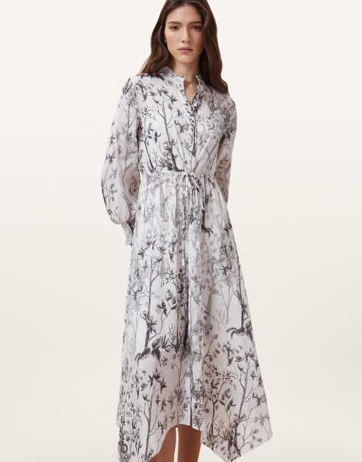AllSaints - Skylar - Robe longue - Blanc écru