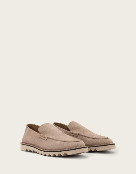 AllSaints – Slix – Bruna loafers i mocka - view 1