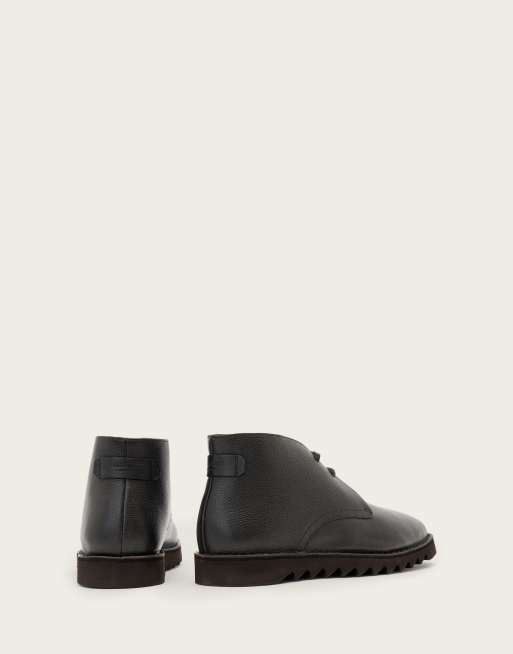 AllSaints Slix Chukka Leder-Schnürstiefel in Dunkelbraun, 3 von 4