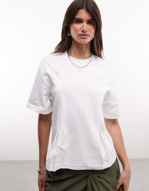 AllSaints Sofia Lisa short sleeve ts-shirt in white, 3 of 4