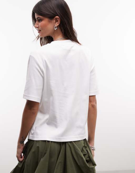 AllSaints Sofia Lisa T-shirt met korte mouwen in wit, 4 van 4