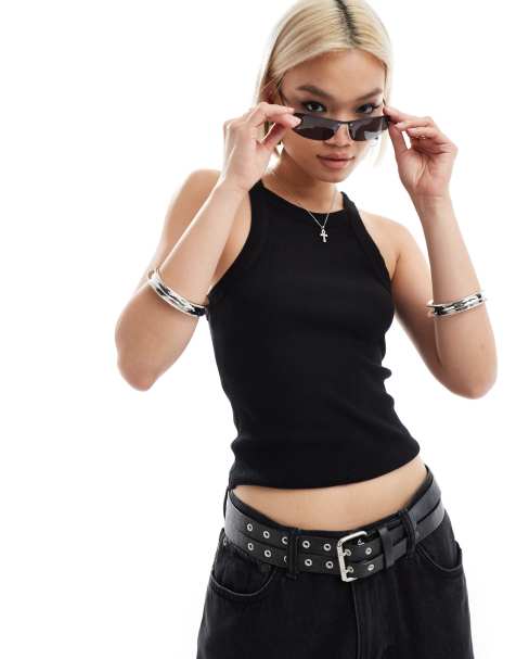 AllSaints Sofia tank in black - view 1