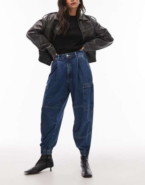 Allsaints Sol denim trouser in mid blue - view 1