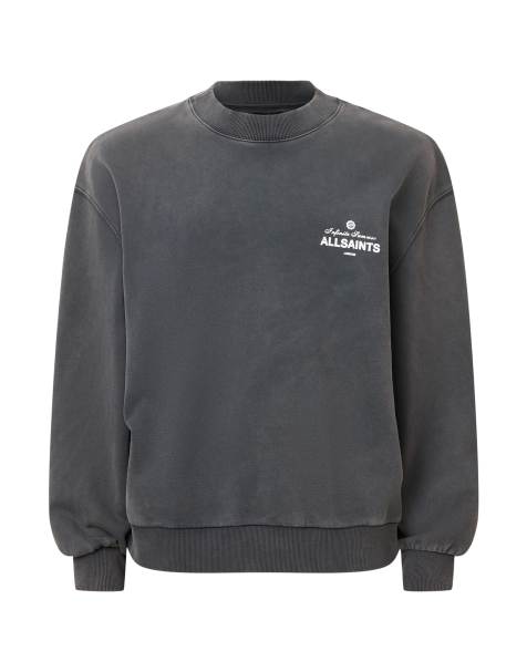 AllSaints - Soleil - Sweatshirt in zwart met wassing - view 1