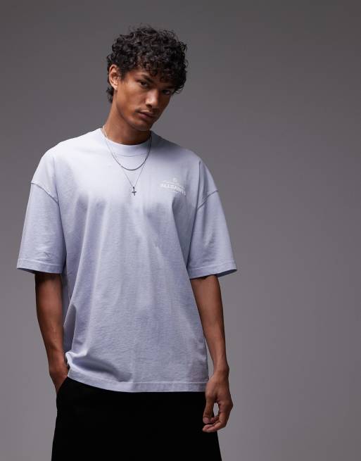 AllSaints soleil T-shirt in shore blue | ASOS
