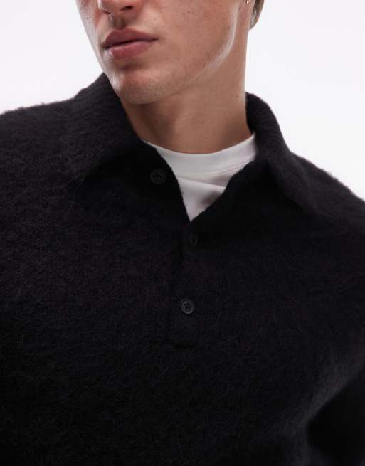 AllSaints – Sonny – Langärmliger Strickpullover in Schwarz, 5 von 5