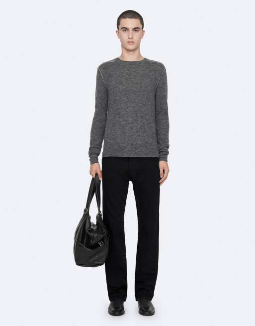AllSaints Soren sweat à col rond gris chiné, 6 de 7