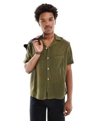 Chemise Saints Studio Manches Courtes, Couleur Kaki, Taille L - Neuf Avec étiquettes