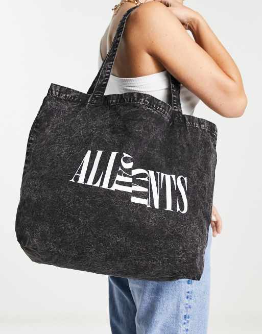 All saints black tote bag hot sale