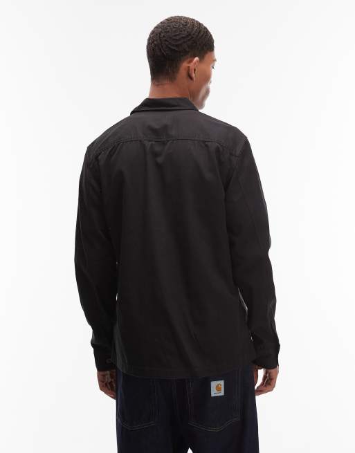 AllSaints - Spotter - Camicia giacca slim nera, 3 di 5