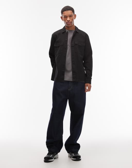 AllSaints – Spotter – Svart overshirt med smal passform, 2 av 5