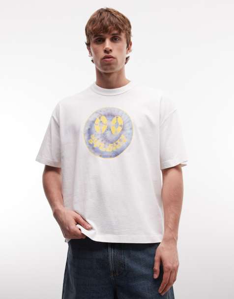 AllSaints – Spun Out – Biały T-shirt z krótkimi rękawami z logo i grafiką na plecach - view 1
