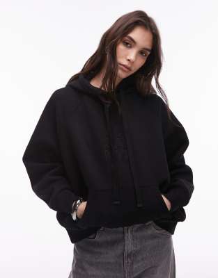 AllSaints - Stacks Talon - Kapuzenpullover in Schwarz