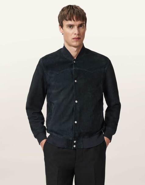 AllSaints – Stafford – Bomberjacke in Phantom Blue - view 1