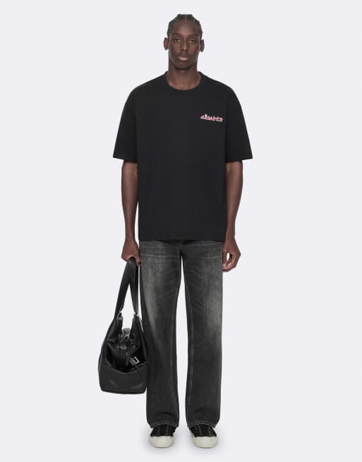 AllSaints Stanza t-shirt col rond à manches courtes noir délavé, 2 de 7