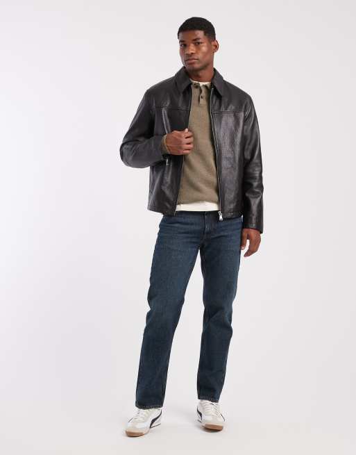 AllSaints - Statten - Gebreide polo met lange mouwen in groen, 2 van 5
