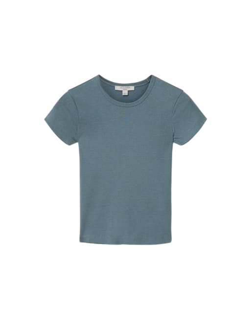 AllSaints - Stevie - T-shirt - Bleu lunaire, 2 de 6