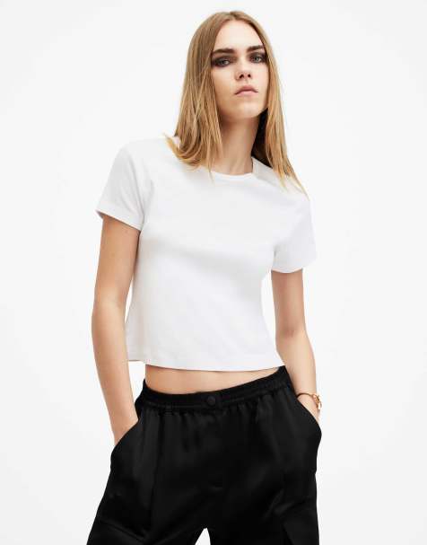 AllSaints – Stevie – T-Shirt in optischem Weiß - view 1