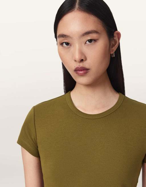 AllSaints - Stevie - T-shirt - Vert kaki, 6 de 6