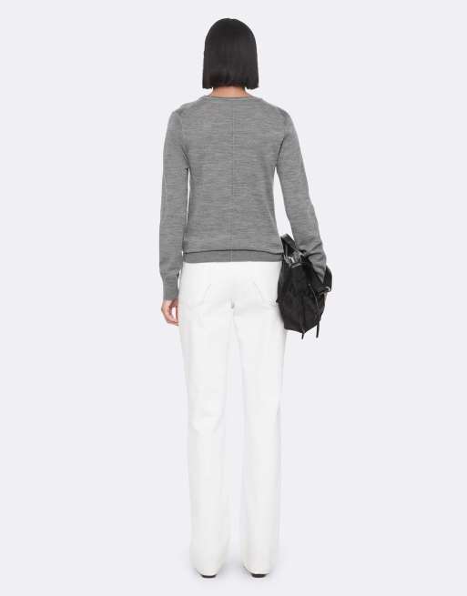 AllSaints - sudadera de cuello redondo Coyte en gris jaspeado, 4 de 6