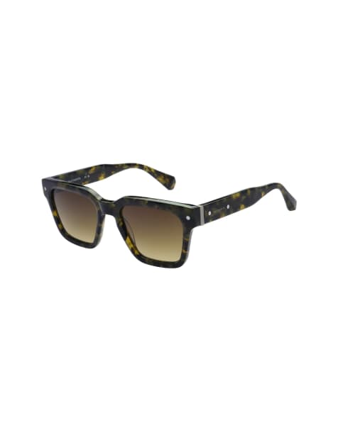 AllSaints Suki sunglasses in khaki - view 1