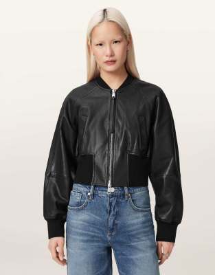 Suri - Bomberjacke in Schwarz Schwarz 36