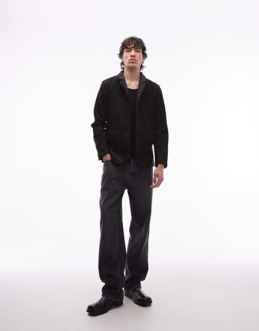 AllSaints - Survey - Blazer en cuir - Noir, 2 de 5