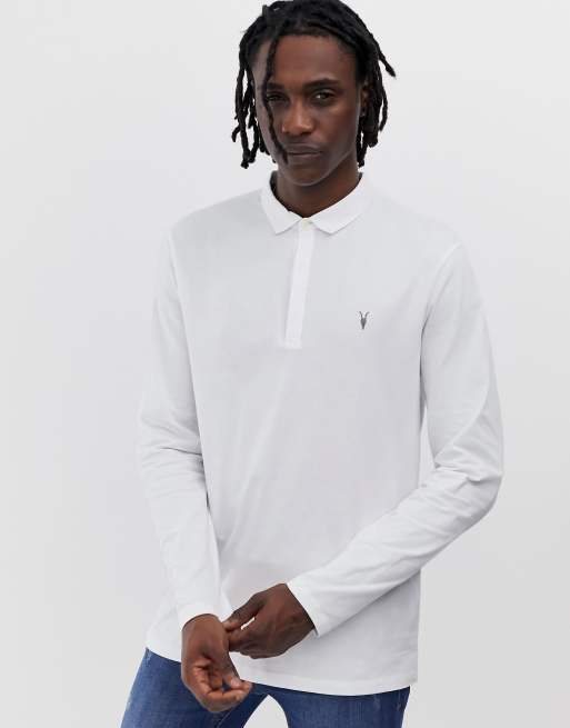 White long sleeve 2025 polo with suspender