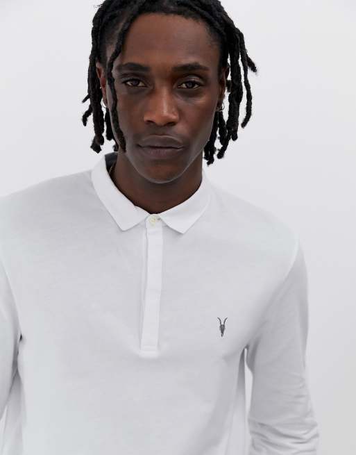 White long sleeve 2025 polo with suspender