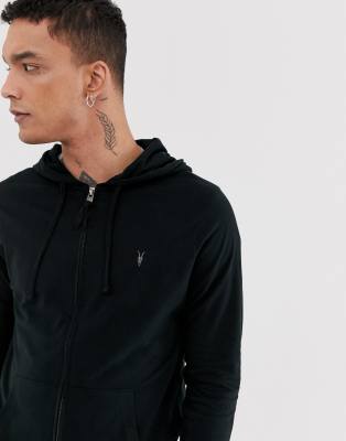 all saints hoodie black