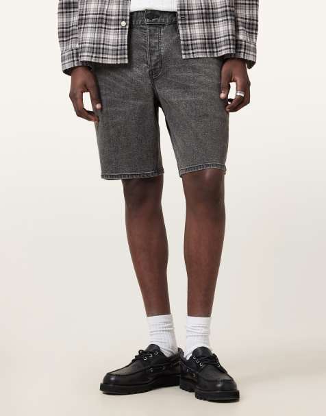 AllSaints – Switch – Shorts in verwaschenem Schwarz - view 1